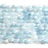 6-8mm Aquamarina Stone Beads for Jewelry Making 15 Inch
