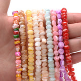6-8mm Natural Freshwater Shell Beads Bulk Pearls Spacer Beads for Bracelets DIY