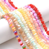 6-8mm Natural Freshwater Shell Beads Bulk Pearls Spacer Beads for Bracelets DIY