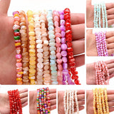 6-8mm Natural Freshwater Shell Beads Bulk Pearls Spacer Beads for Bracelets DIY