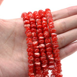 6-8mm Natural Freshwater Shell Beads Bulk Pearls Spacer Beads for Bracelets DIY