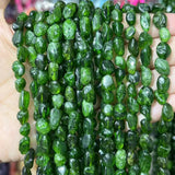 6-8mm Green Diopside Natural Stone Beads