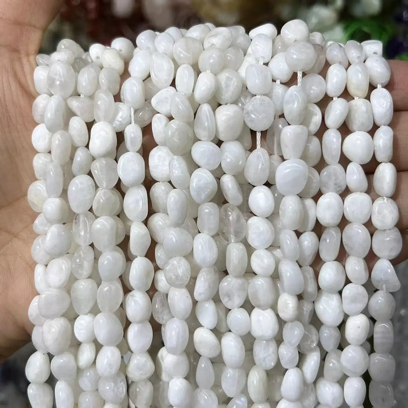 6-8mm Natural Moonstone Stone Beads for DIY Necklace/Bracelet