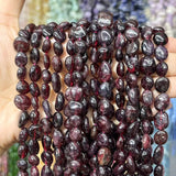 Red Garnet Natural Stone Beads 6-8mm for DIY Necklace/Bracelet