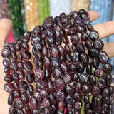 Red Garnet Natural Stone Beads 6-8mm for DIY Necklace/Bracelet