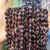 Red Garnet Natural Stone Beads 6-8mm for DIY Necklace/Bracelet