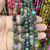6*8mm Agates Faceted Crystals Loose Beads 15'' Strand Jewelry Making