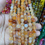 6*8mm Agates Faceted Crystals Loose Beads 15'' Strand Jewelry Making