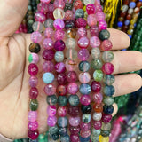 6*8mm Agates Faceted Crystals Loose Beads 15'' Strand Jewelry Making