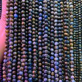 6-8mm Natural Yellow Kyanite Beads Round Stone Loose Beads