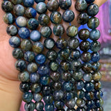 6-8mm Natural Yellow Kyanite Beads Round Stone Loose Beads