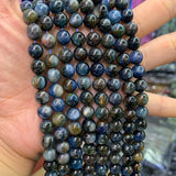 6-8mm Natural Yellow Kyanite Beads Round Stone Loose Beads