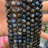 6-8mm Natural Yellow Kyanite Beads Round Stone Loose Beads