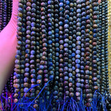 6-8mm Natural Yellow Kyanite Beads Round Stone Loose Beads