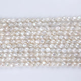 6-8mm Freshwater Pearls Baroque Beads DIY Jewelry Necklace Bracelet