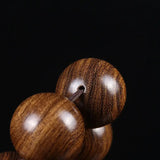 Golden Sandalwood Ebony Bracelet Buddha Beads 108 Beads