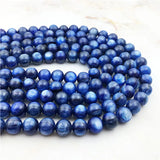 Natural Noble Kyanite Beads 8mm High Round Gemstone