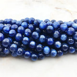 Natural Noble Kyanite Beads 8mm High Round Gemstone