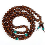 6/8mm Natural Sandalwood Beads Wrist Bracelet DIY Strand Bead Wooden Pray