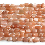 6-8mm Sunstone Beads Natural Stone for Jewelry Making 15inches
