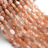 6-8mm Sunstone Beads Natural Stone for Jewelry Making 15inches