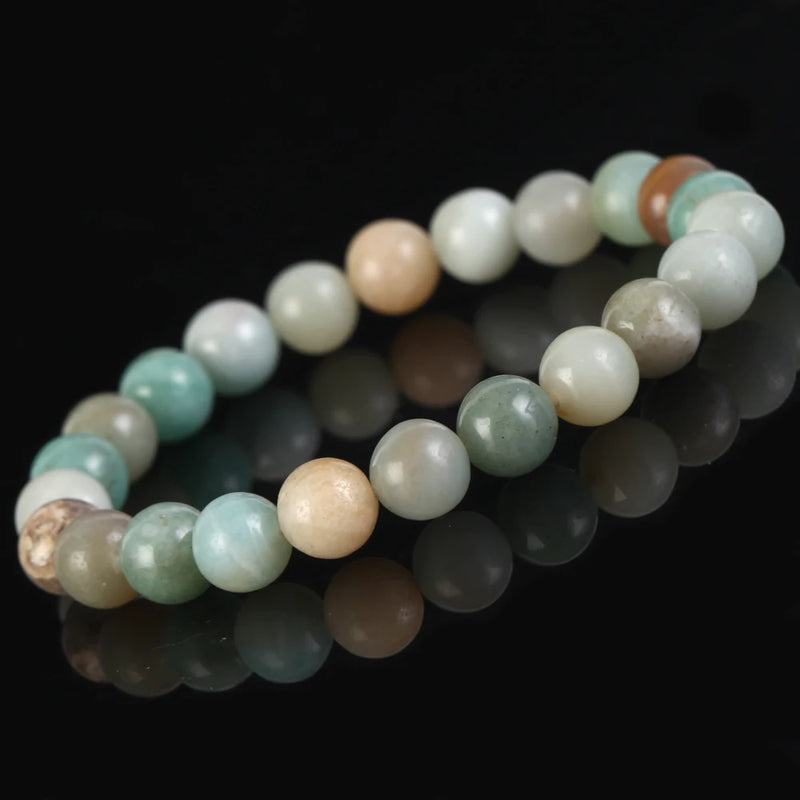 Amazonite Stone Beads Bracelet Natural Stone Bracelet