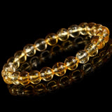 Natural Stone Bracelet Citrines Quartzs Crystal Beads Bracelet