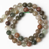 6/8mm Rutilated Quartz Beads Round Loose Gemstone Bead 15''