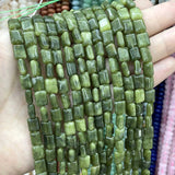 6*8mm Square Natural Stone Agates Jades Quartz Amazonite Spacer Beads