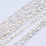 Natural Keshi Pearl Strand, 6-8mm Straight Drilled for Jewelry
