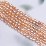 6-8mm Pink Purple Baroque Freshwater Loose Pearl Strands