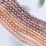 6-8mm Pink Purple Baroque Freshwater Loose Pearl Strands
