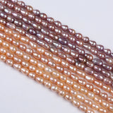 6-8mm Pink Purple Baroque Freshwater Loose Pearl Strands