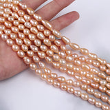 6-8mm Pink Purple Baroque Freshwater Loose Pearl Strands