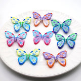Butterfly Acrylic Earring Charms DIY Keychains Pendants