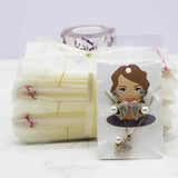 Beauty Head Jewelry Card Paper Necklace Earring Display Tag Card 50pc