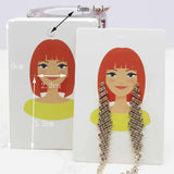 Beauty Head Jewelry Card Paper Necklace Earring Display Tag Card 50pc