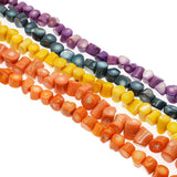 Irregular Shape Coral Loose Beads Jewelry for Necklace Orange Purple Yellow