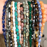 6x9mm Oval Natural Gemstone Beads for DIY Jewelry Making