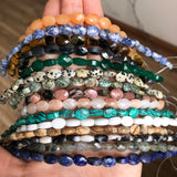 6x9mm Oval Natural Gemstone Beads for DIY Jewelry Making