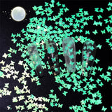 6 Bottle Luminous Sequins Glow In the Dark Glitters Resin Jewelry Findings