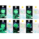 6 Bottle Luminous Sequins Glow In the Dark Glitters Resin Jewelry Findings
