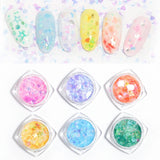 6 Bottles Mix Sequins Glitter UV Resin Epoxy Mold Filling