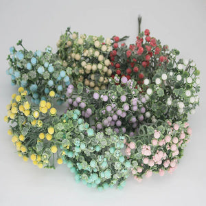 DIY Flower Decoration Material Tiny Flowers Grass Foam Ball Fruit Accessories