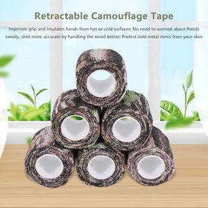 Camouflage Tape Wrap Camo Bandage Self-Adhesive for Camping Bike Telescope
