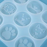 6 Cavity Pet Paw Shaped Resin Jewelry Silicone Mold