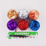 Metallic Foil Resin Flakes Leaf Gilding Glitter Kit
