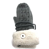Christmas Gloves 18mm Snap Button Knitted Gloves Charms Jewelry Women Gift