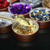 6 Colors Leaf Gilding Resin Flakes Metallic Foil for Glitter Painting
