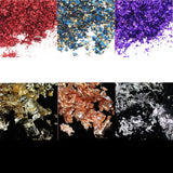 6 Colors Leaf Gilding Resin Flakes Metallic Foil for Glitter Painting
